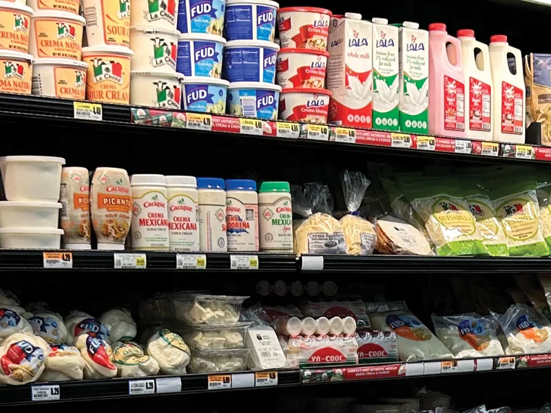 showing some dairy products available at Devon Market